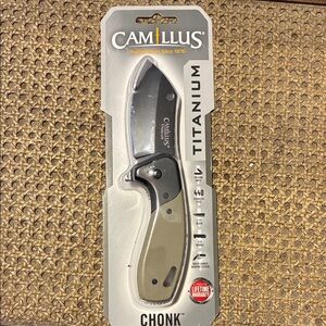 Chonk Titanium Folding Knife - Olive Green
